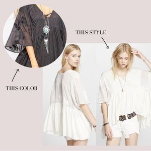 Free People Floral Tunic size small